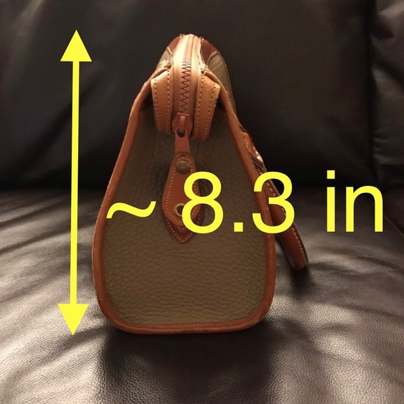 Vintage Dooney & Bourke AWL Satchel Taupe Mushroom Color - Picture 8 of 9